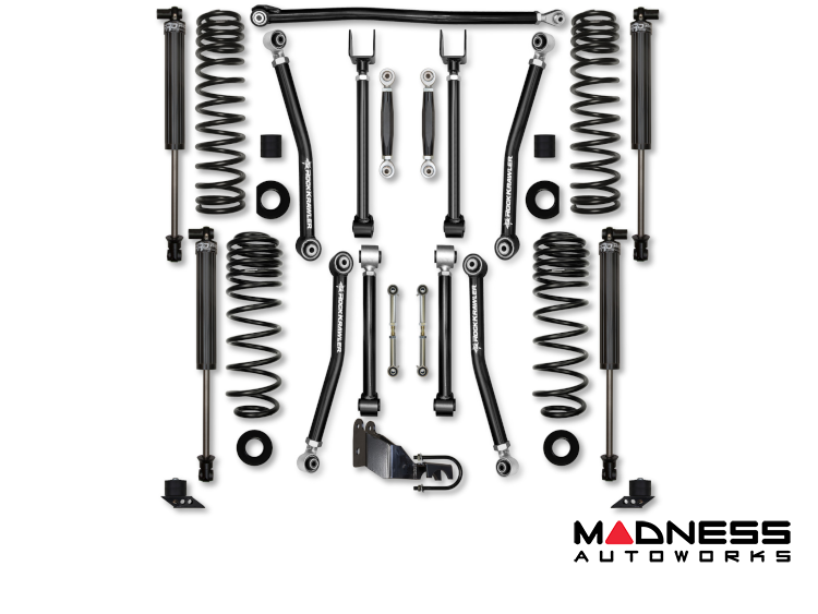 Jeep Wrangler JL Lift Kit - Rock Krawler - Adventure X (No Limits) - Stage 1 - Diesel - 2020+ Jeep Wrangler JL Lift Kit - Rock Krawler - Adventure X (No Limits) - Stage 1 - Diesel - 2020+